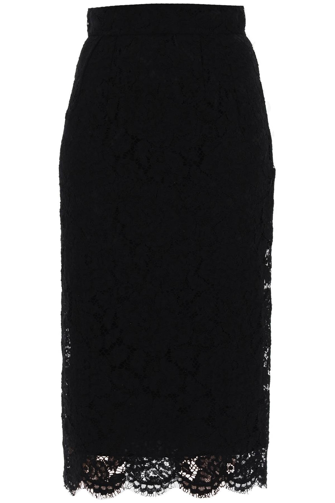 lace pencil skirt with tube silhouette-0