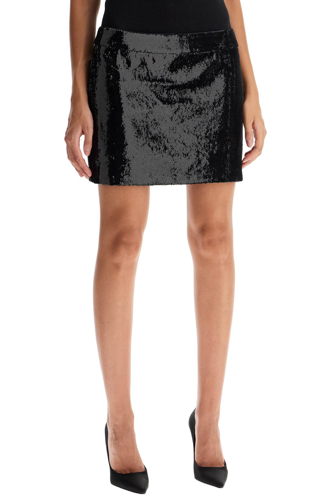 sequin mini skirt-1