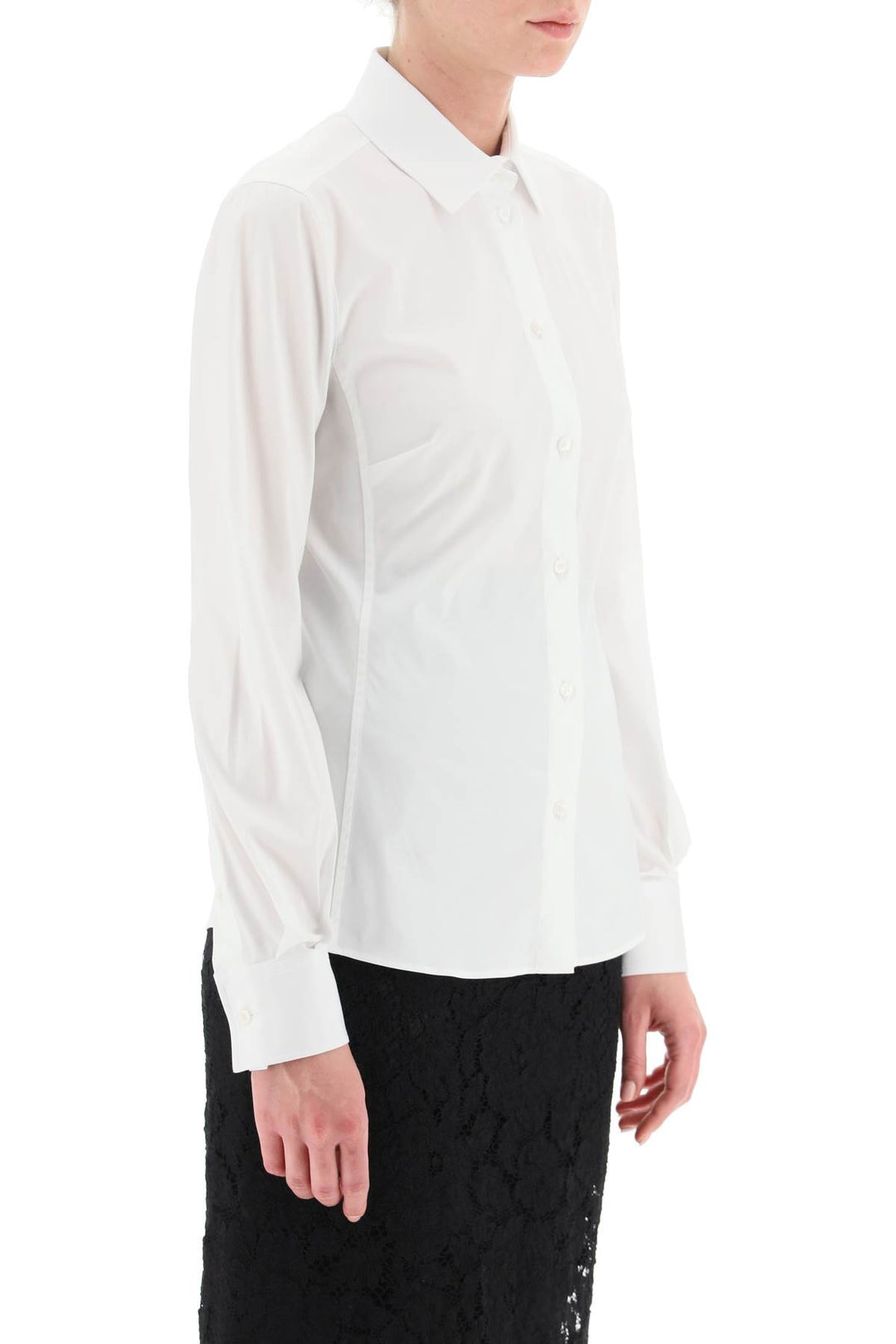 slim-fit stretch poplin shirt-1