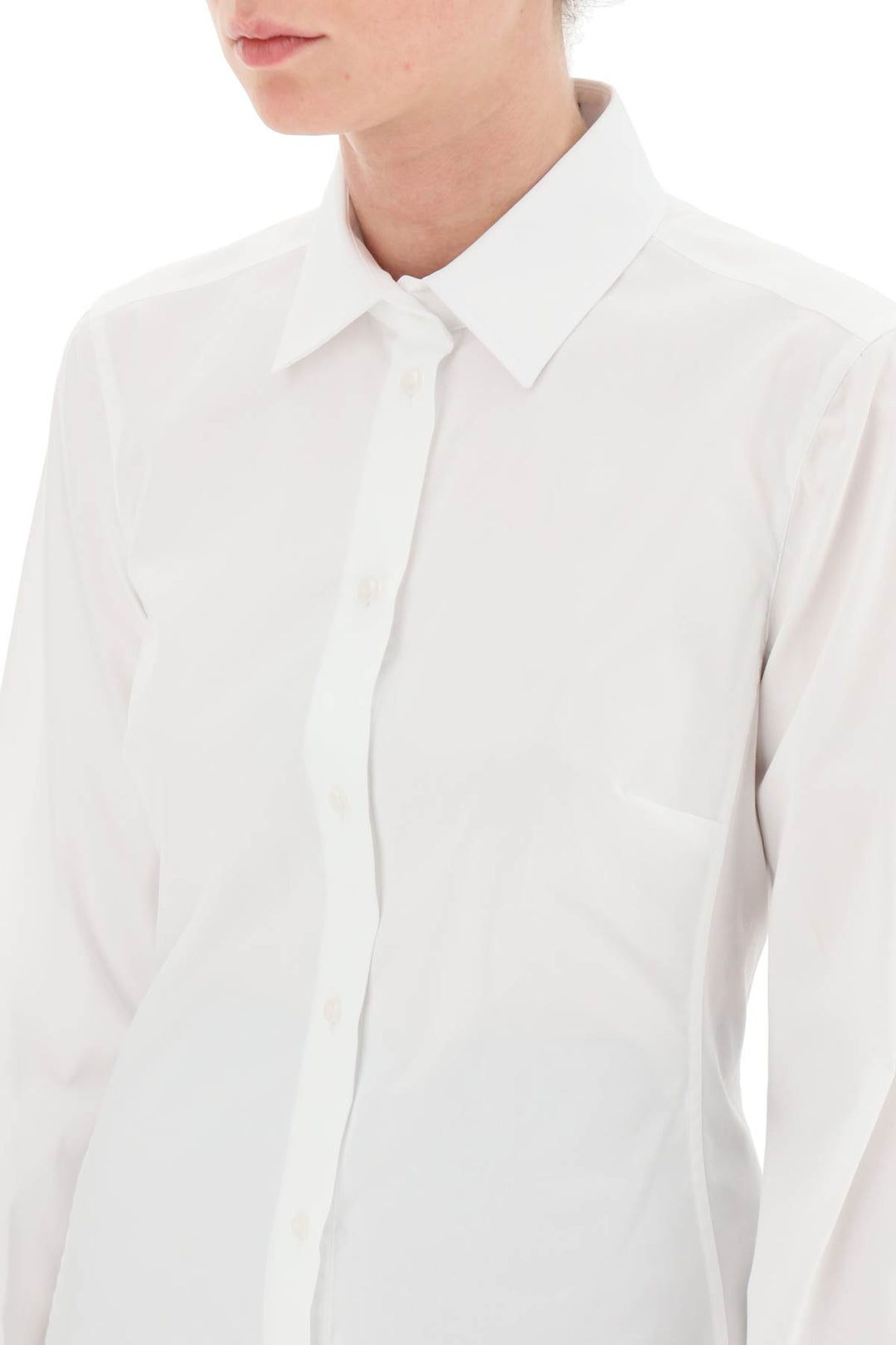 slim-fit stretch poplin shirt-3