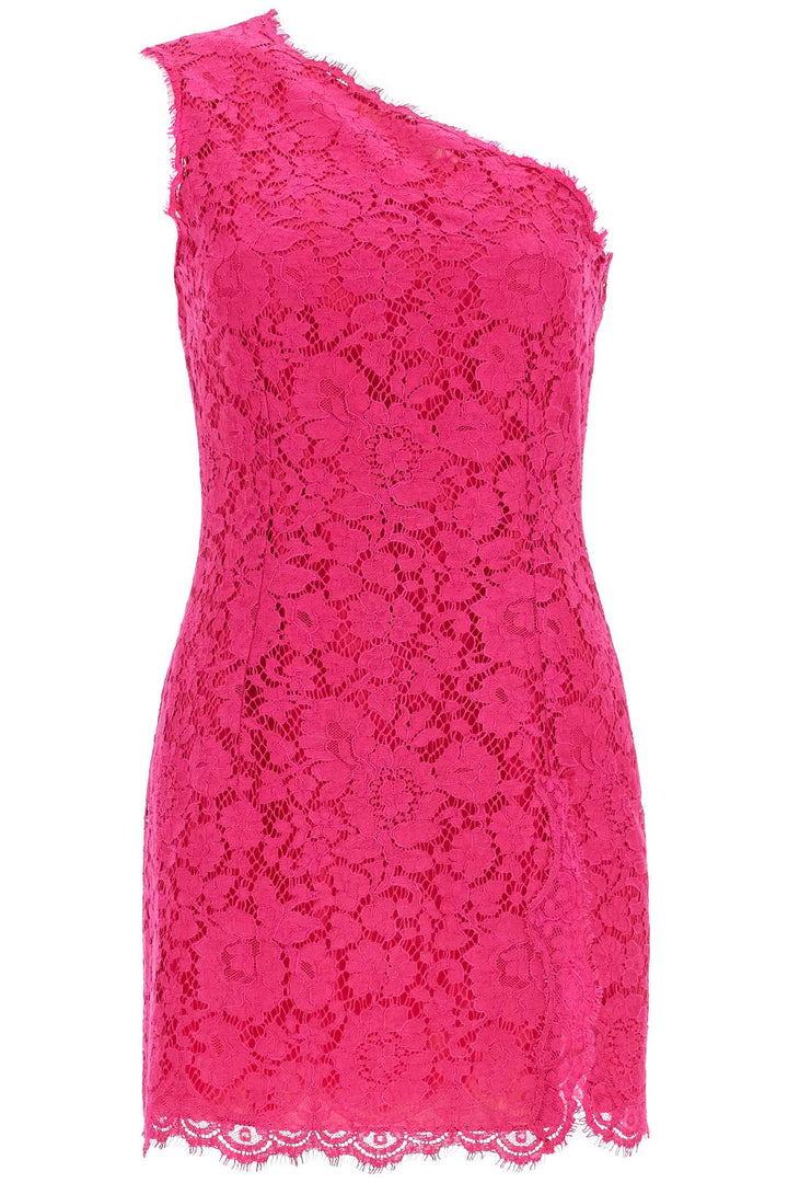 short shocking pink lace dress-0