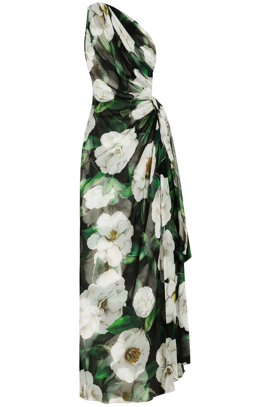 long one-shoulder floral silk dress-0