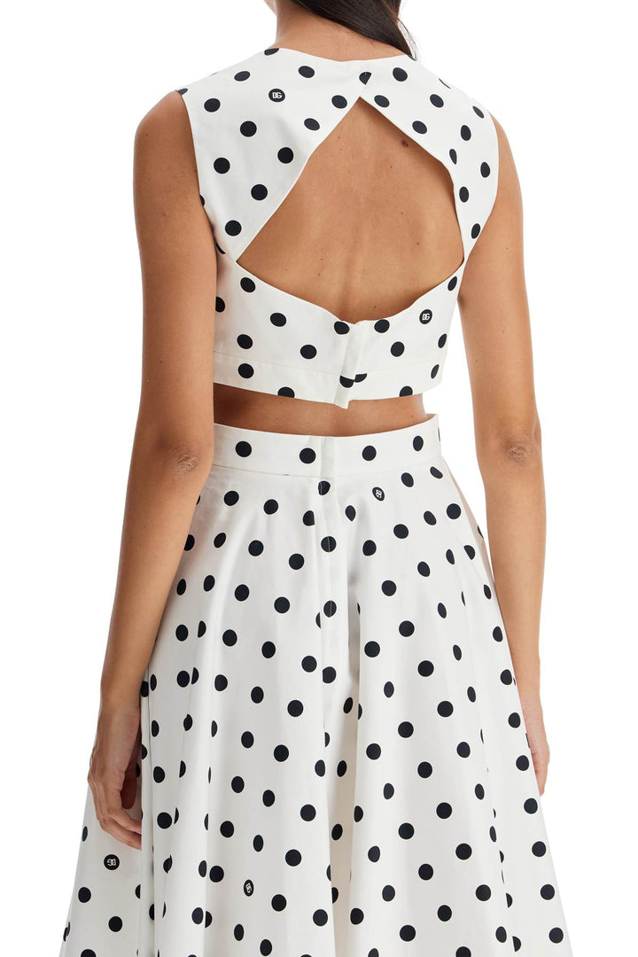 polka dot cotton bustier top with-2