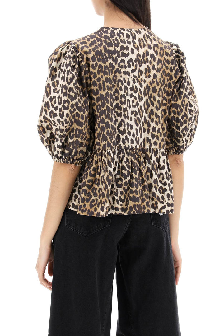 leopard print peplum blouse-2