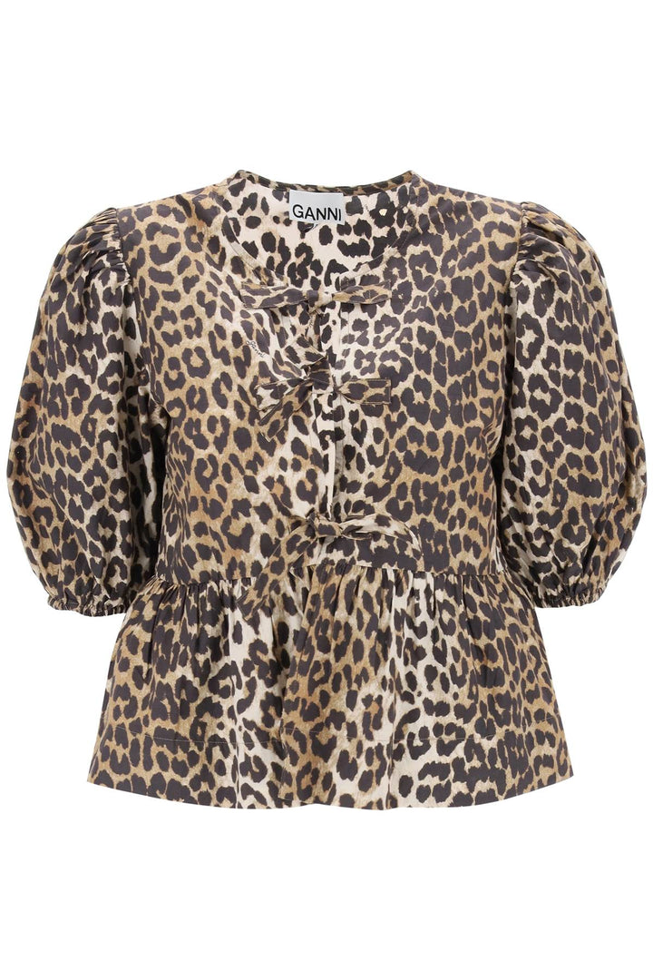 leopard print peplum blouse-0