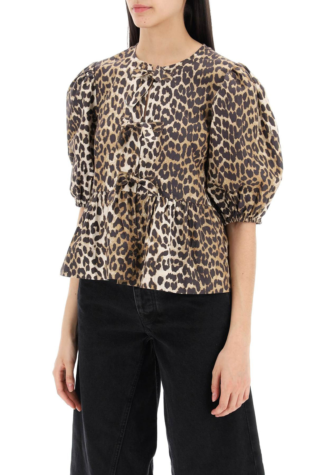 leopard print peplum blouse-3