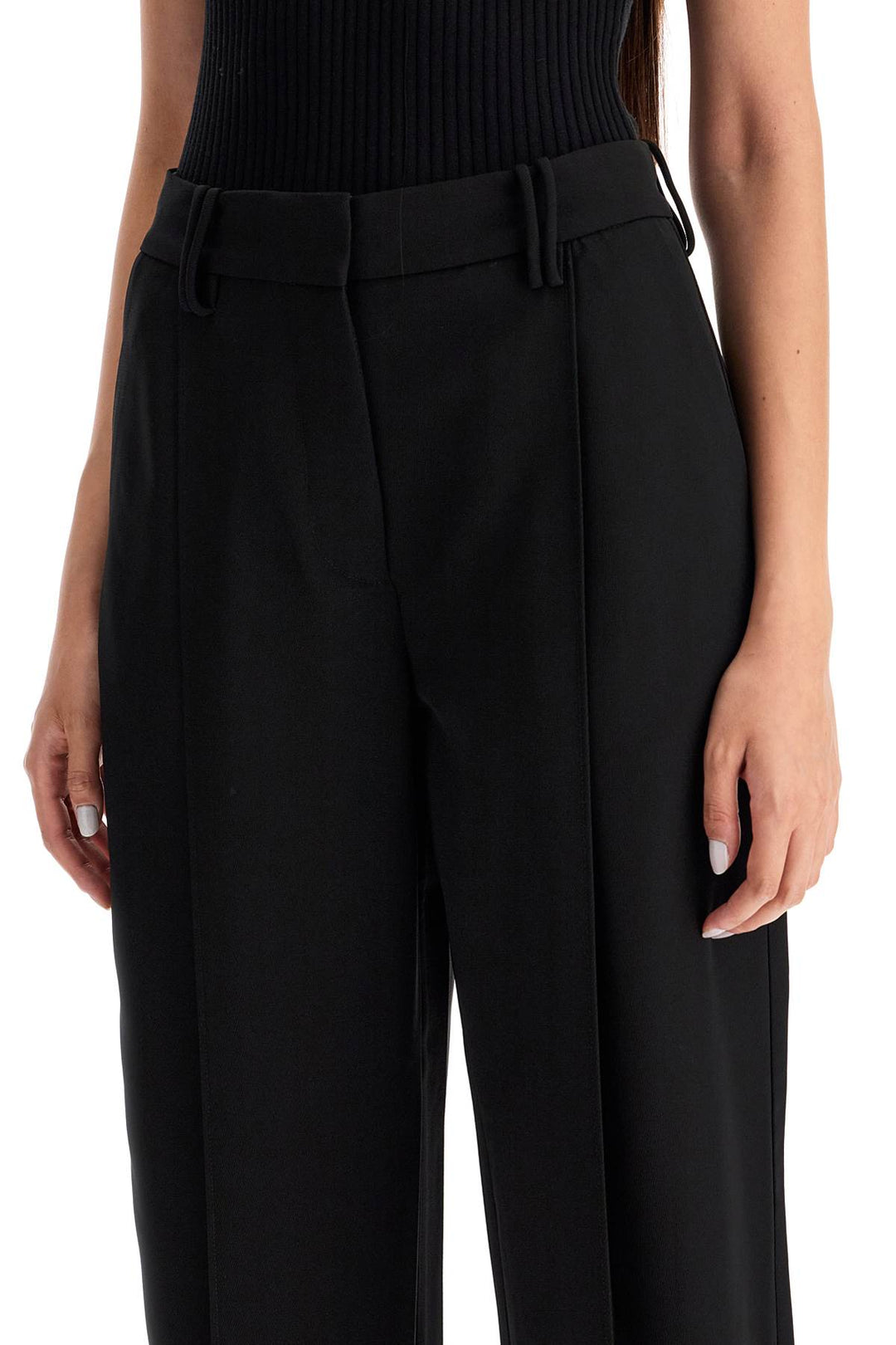 lightweight pants with pleats-3