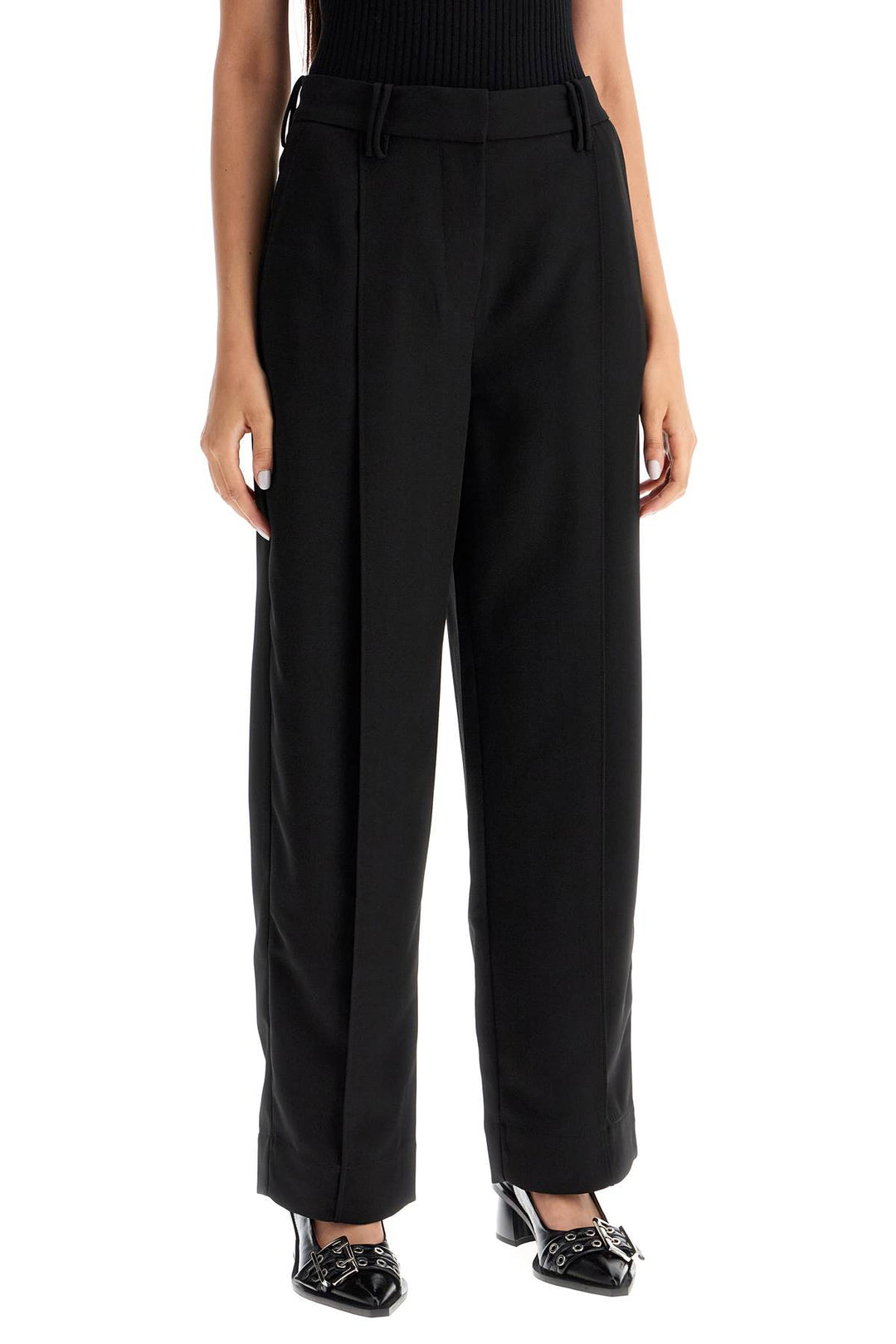 lightweight pants with pleats-1