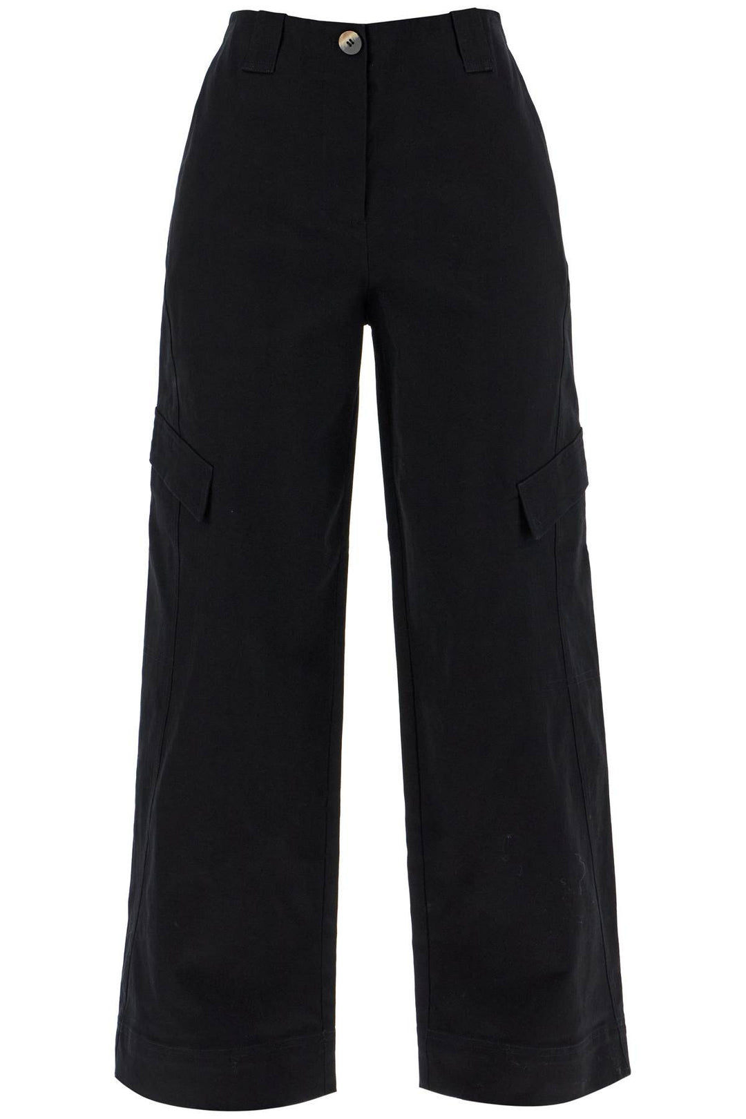 checked canvas trousers for men-0