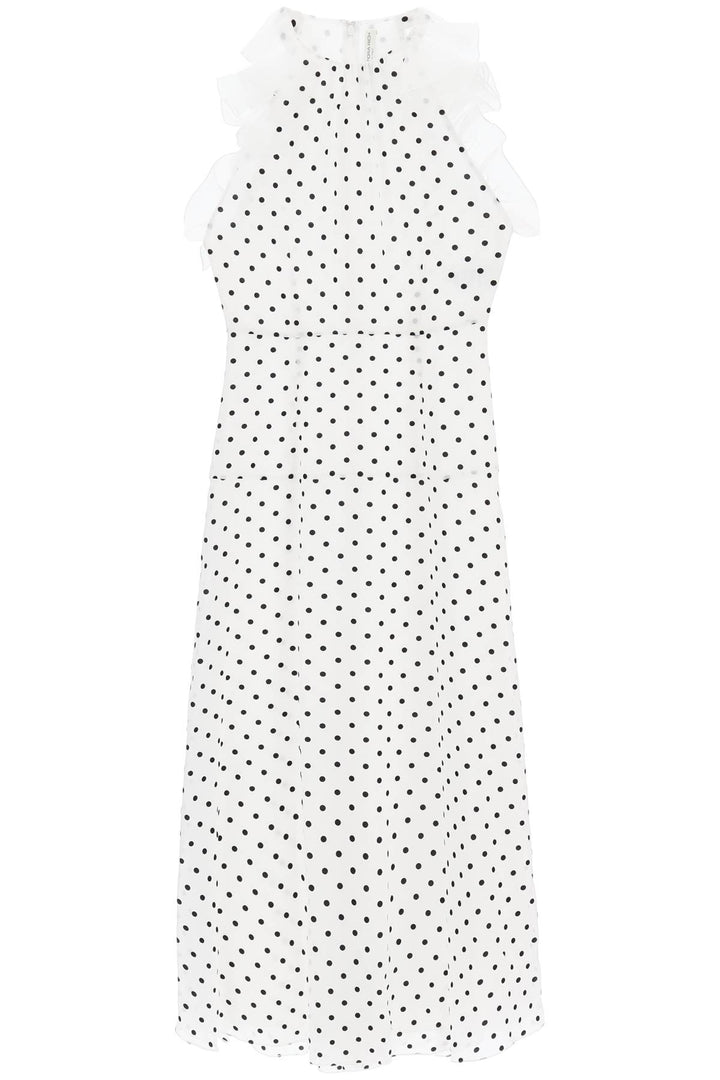 sleeveless maxi dress in polka-0