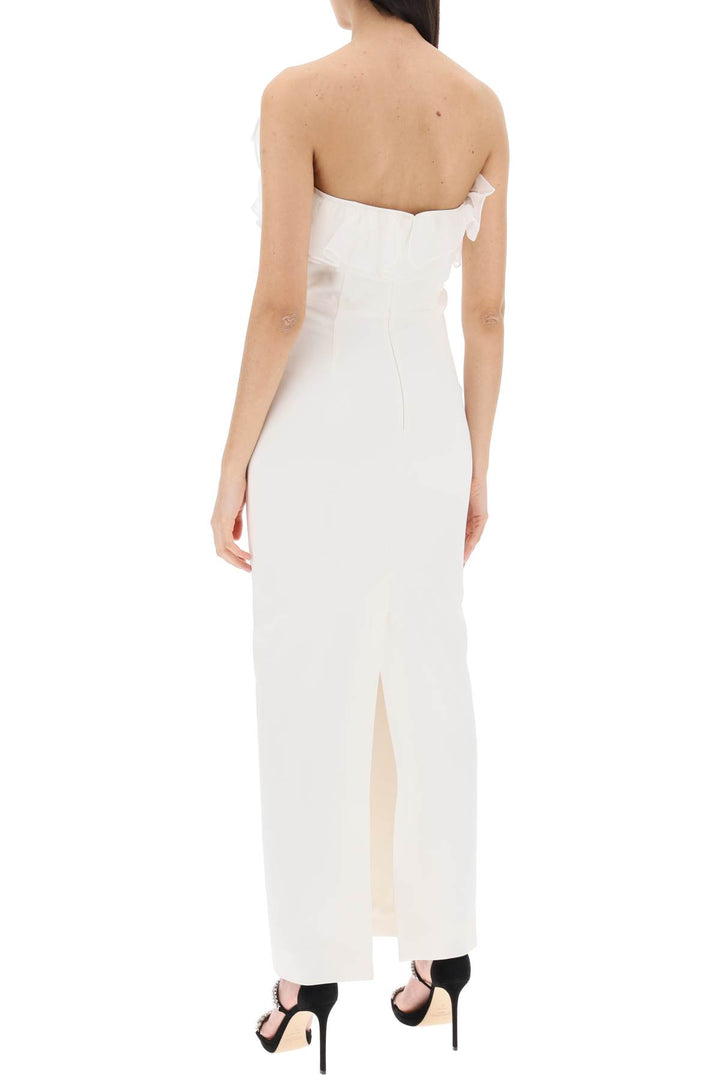 Alessandra rich strapless dress with organza details-2