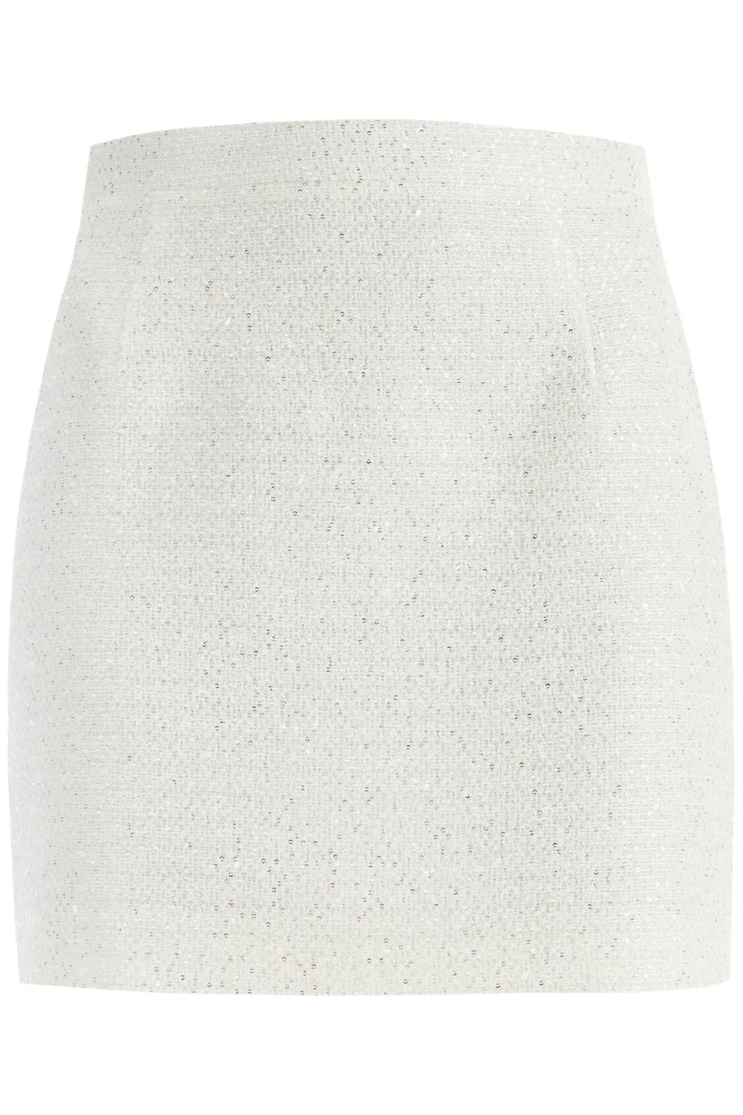 tweed mini skirt with sequins-0