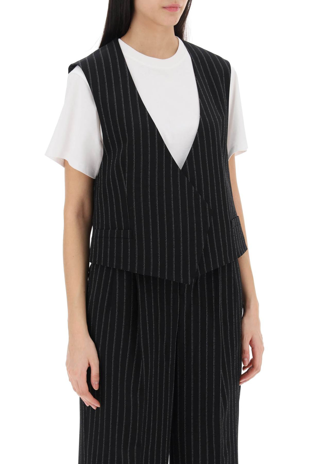 virgin wool pinstripe waistcoat-1