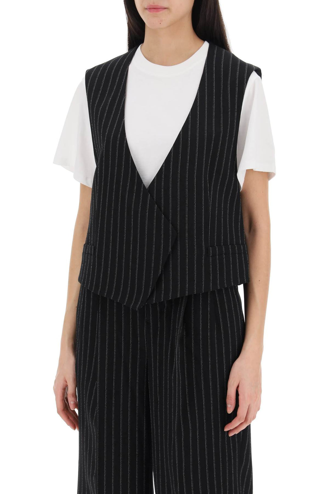 virgin wool pinstripe waistcoat-3