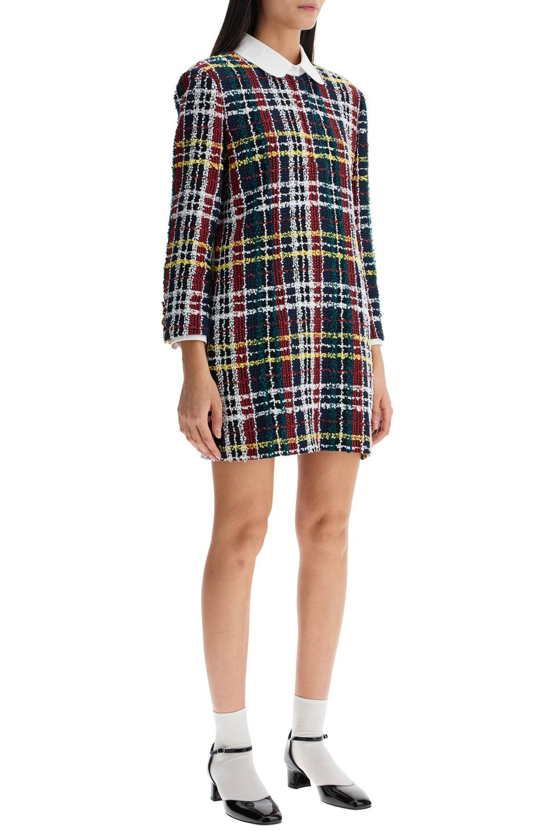 tweed mini sheath dress in-1