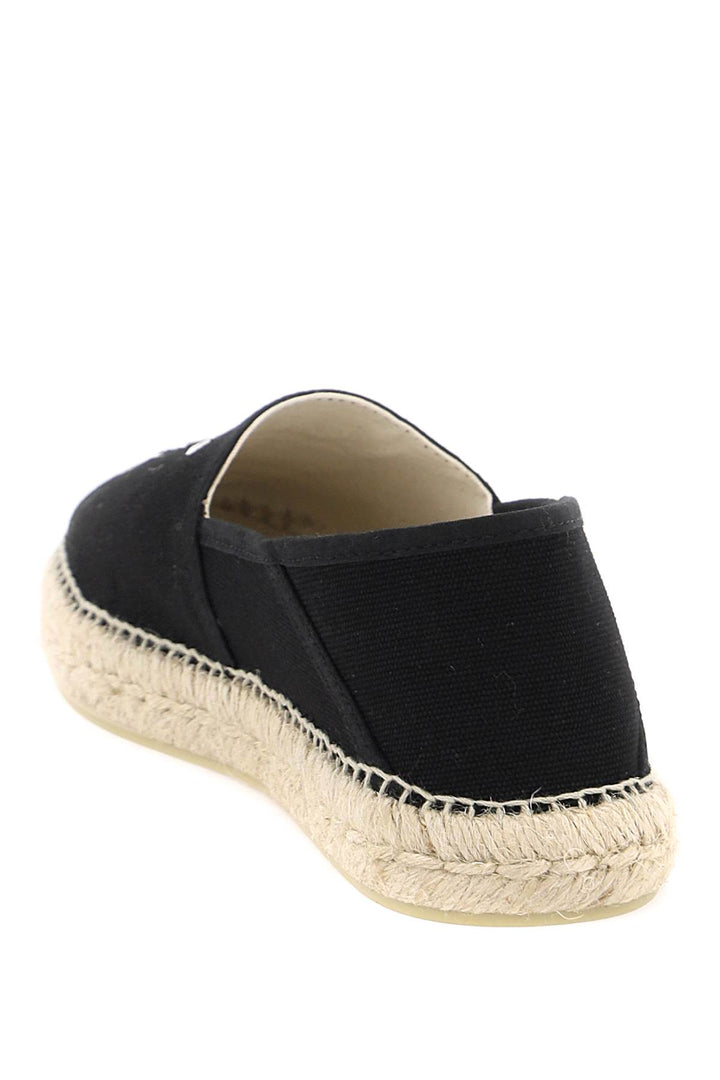 canvas espadrilles with logo embroidery-2