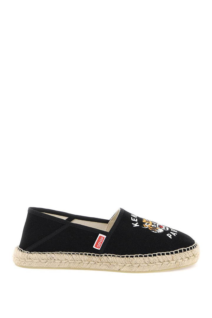 canvas espadrilles with logo embroidery-0