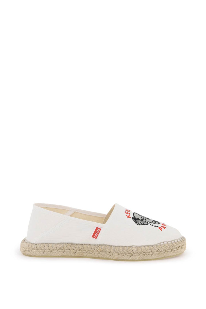 canvas espadrilles with logo embroidery-0