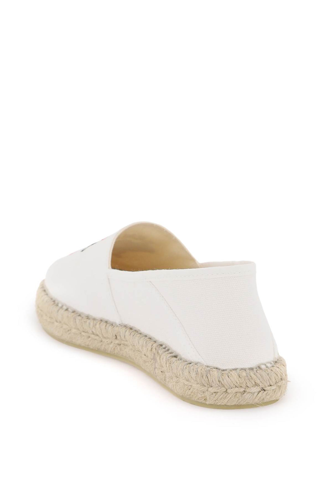 canvas espadrilles with logo embroidery-2