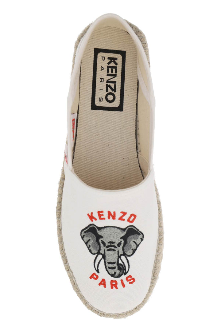 canvas espadrilles with logo embroidery-1