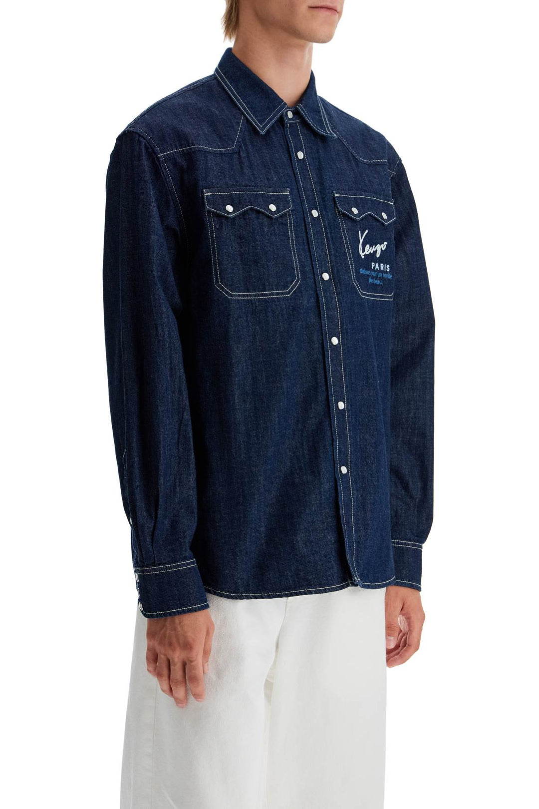 denim western shirt for men-1