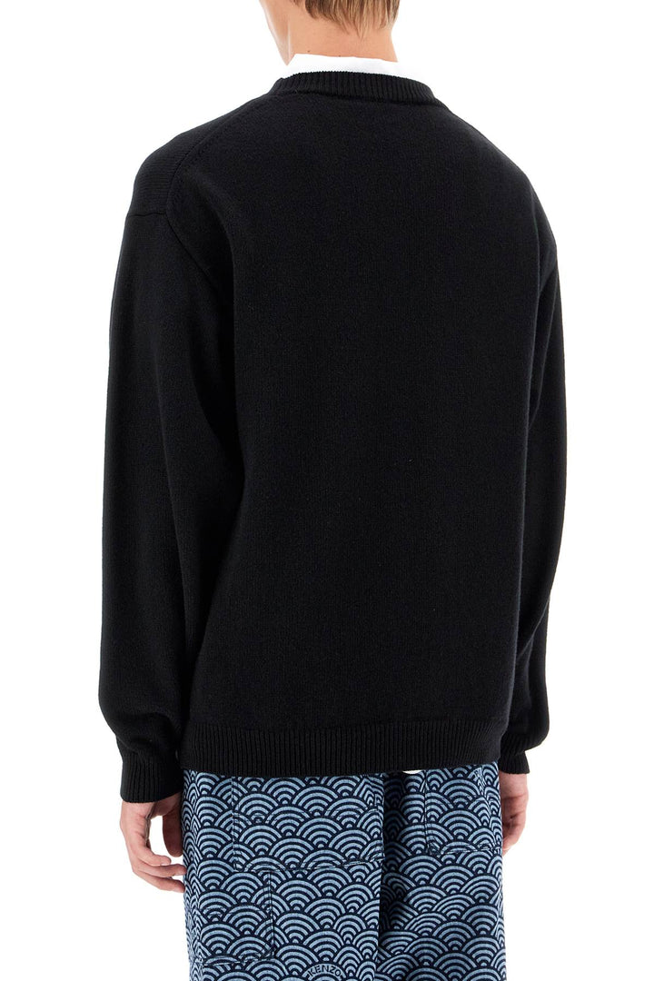 "boke flower wool pullover-2