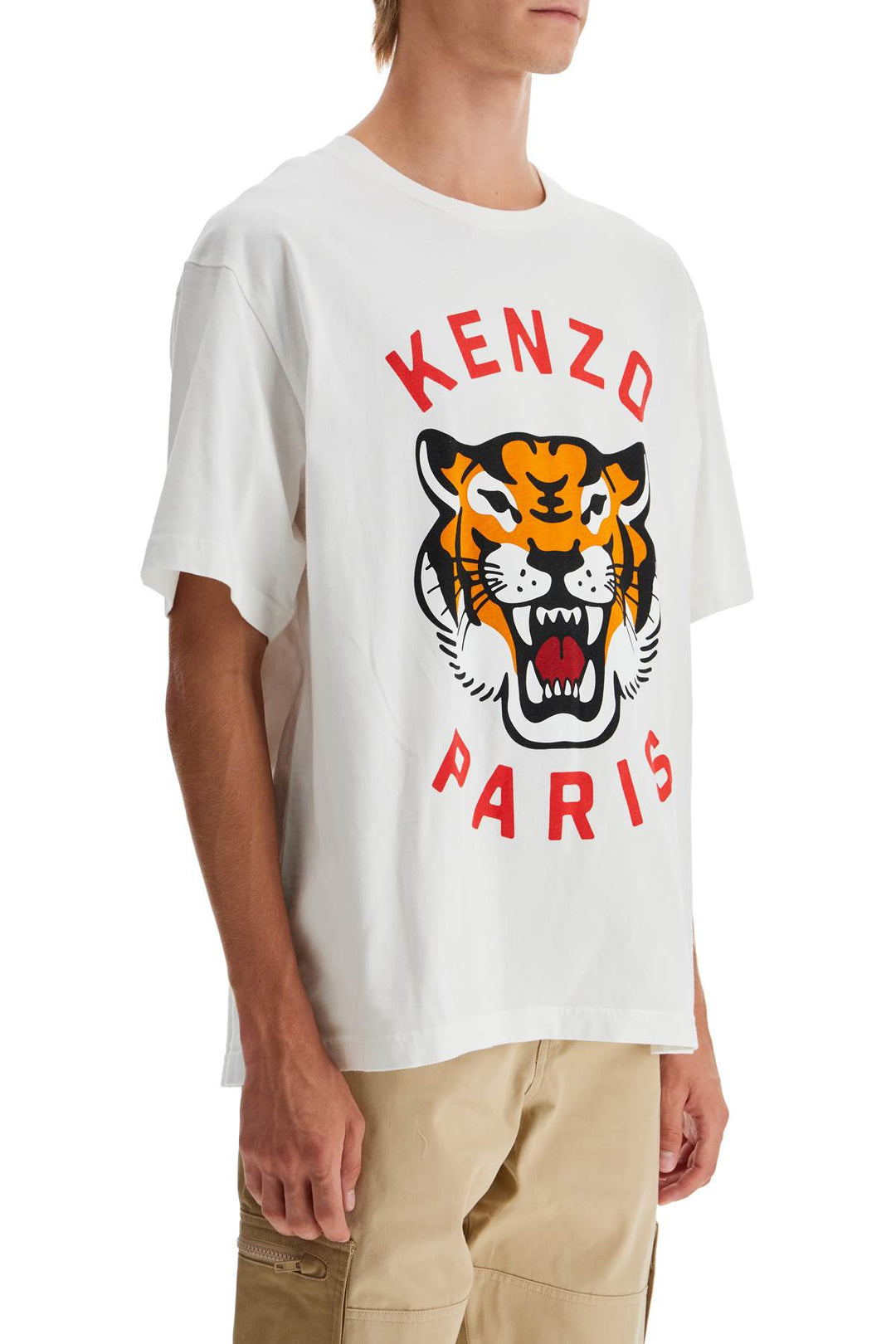 lucky tiger oversized t-shirt-1