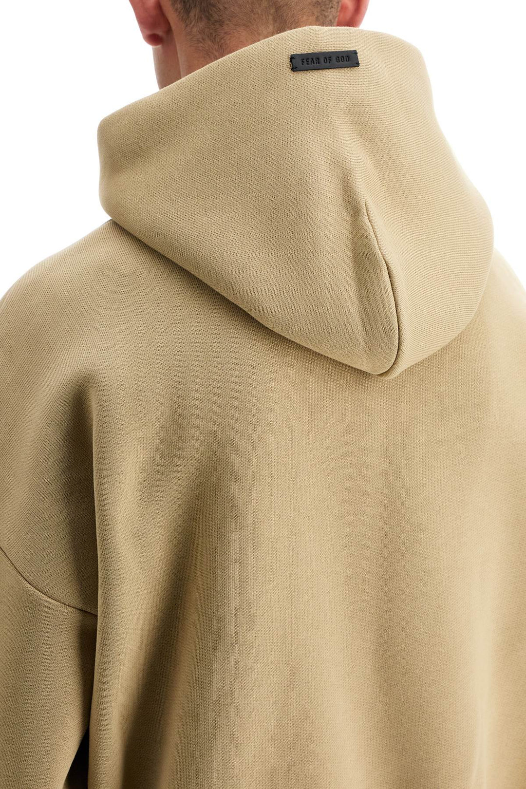 hooded sweatshirt with half zip-3