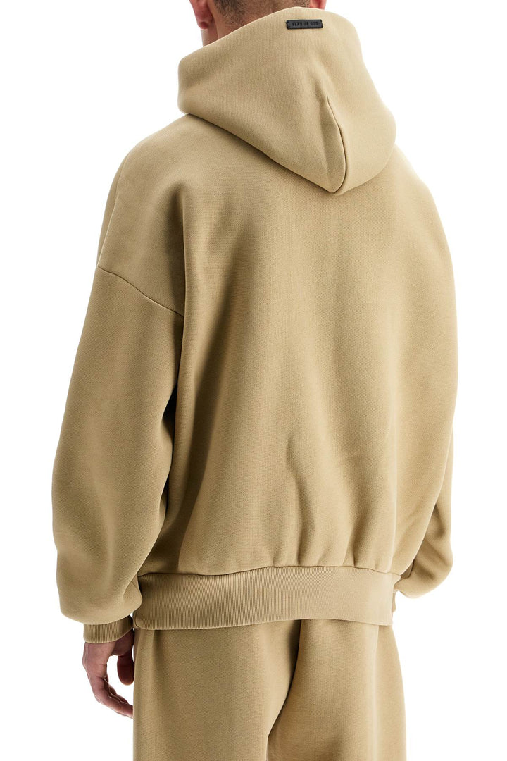 hooded sweatshirt with half zip-2