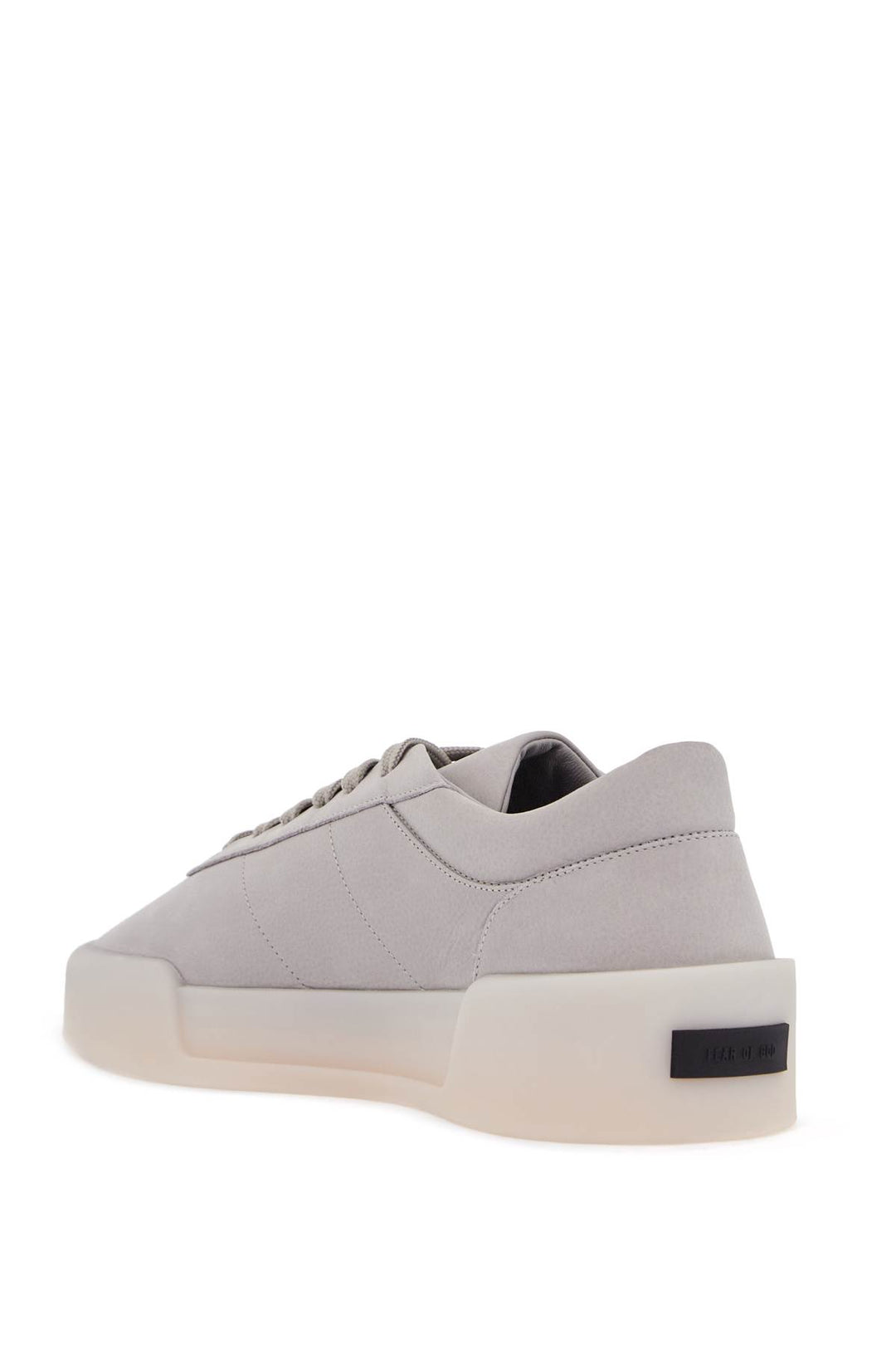 low top sneakers aerobic light gray leather with velcro closure-2