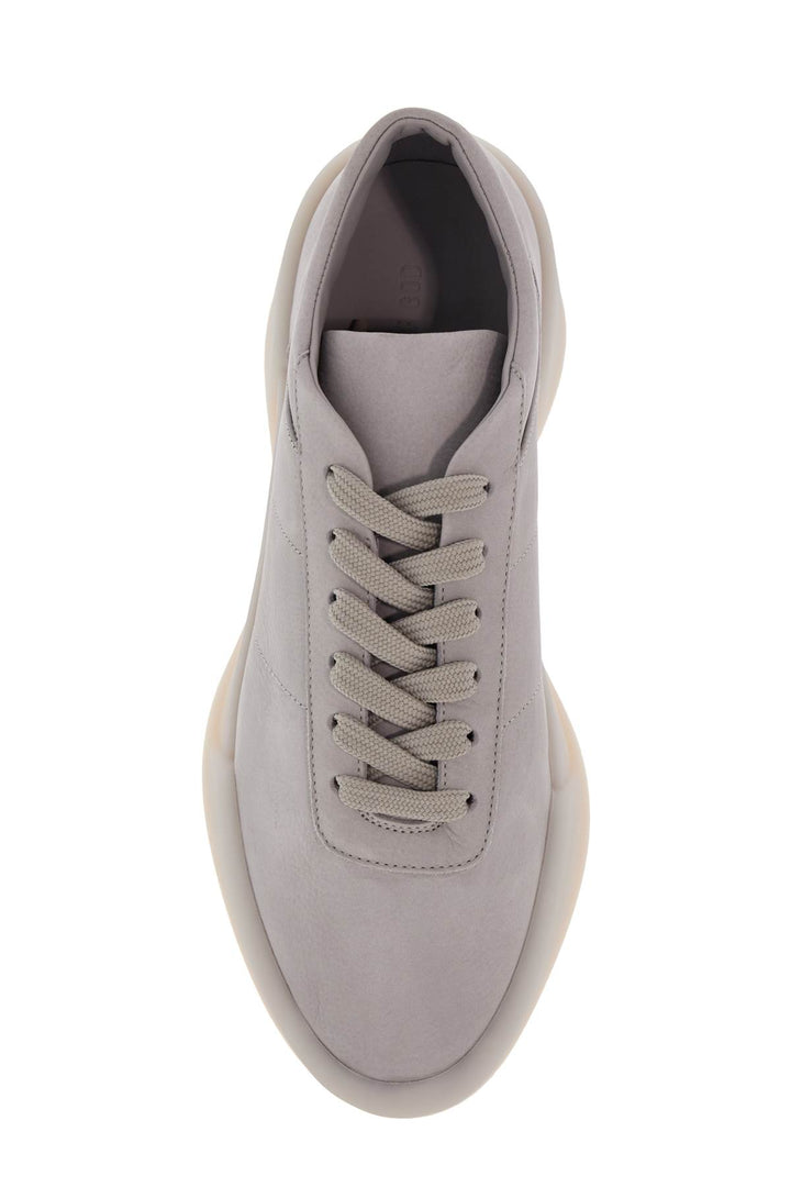 low top sneakers aerobic light gray leather with velcro closure-1