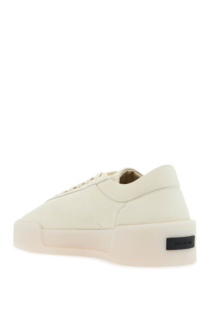 beige leather low minimalist aerobic sneakers-2