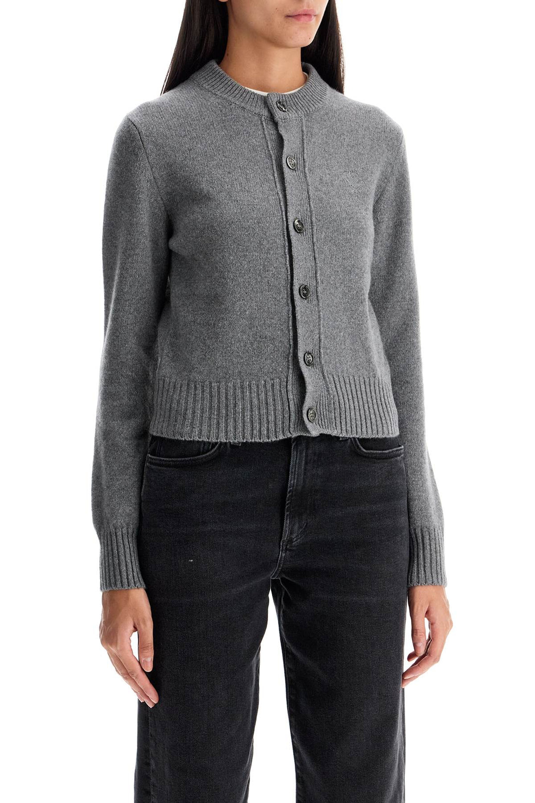 cashmere crewneck cardigan-1