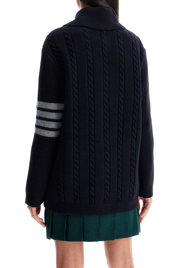 "4-bar heavy knit cardigan-2