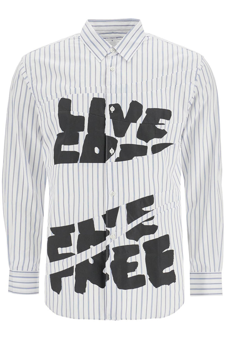 "live free printed shirt"-0