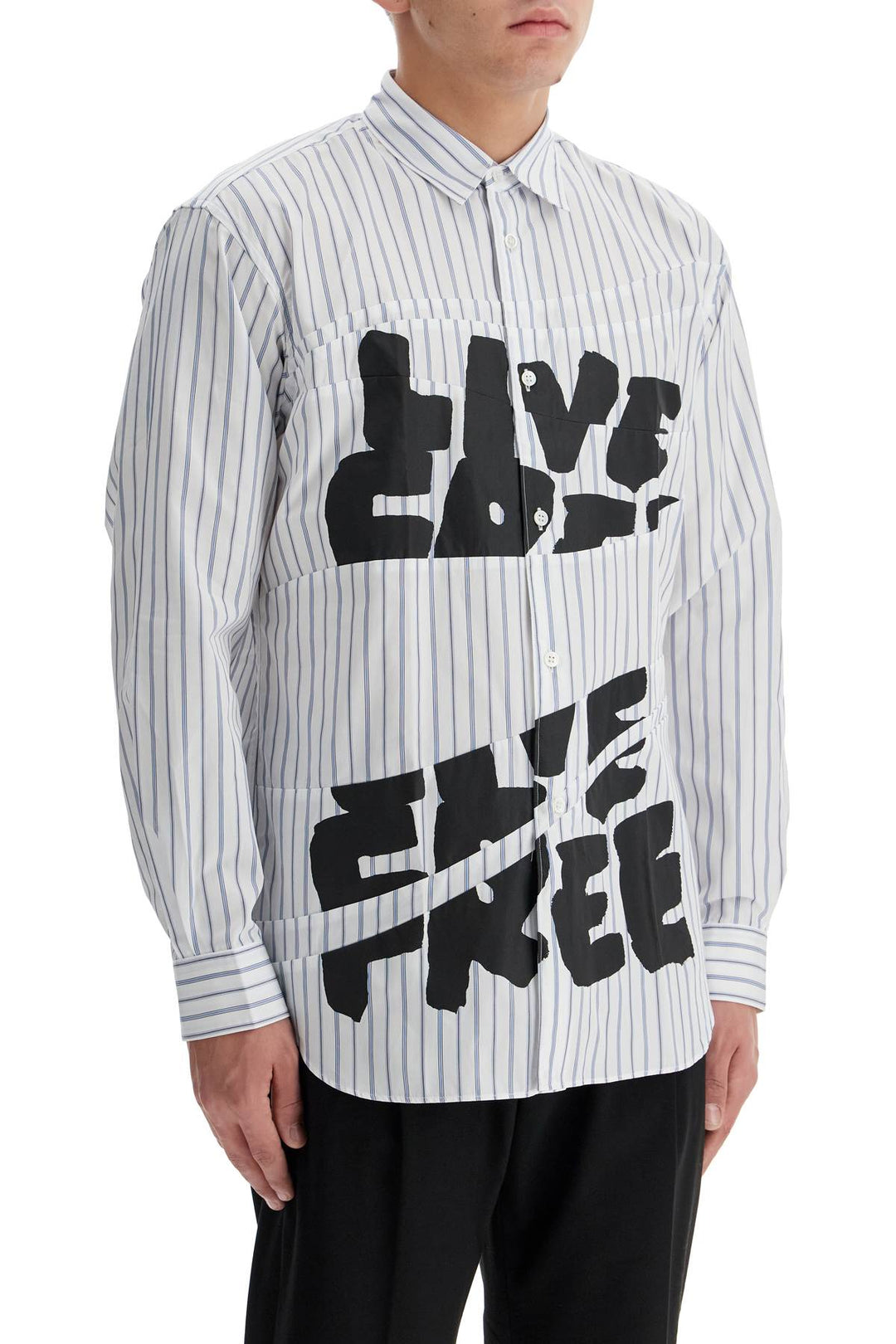 "live free printed shirt"-1