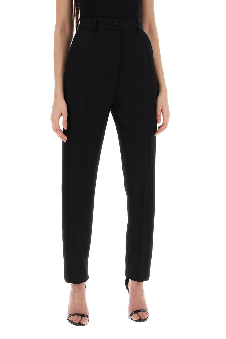 wool gabardine cigarette pants.-1