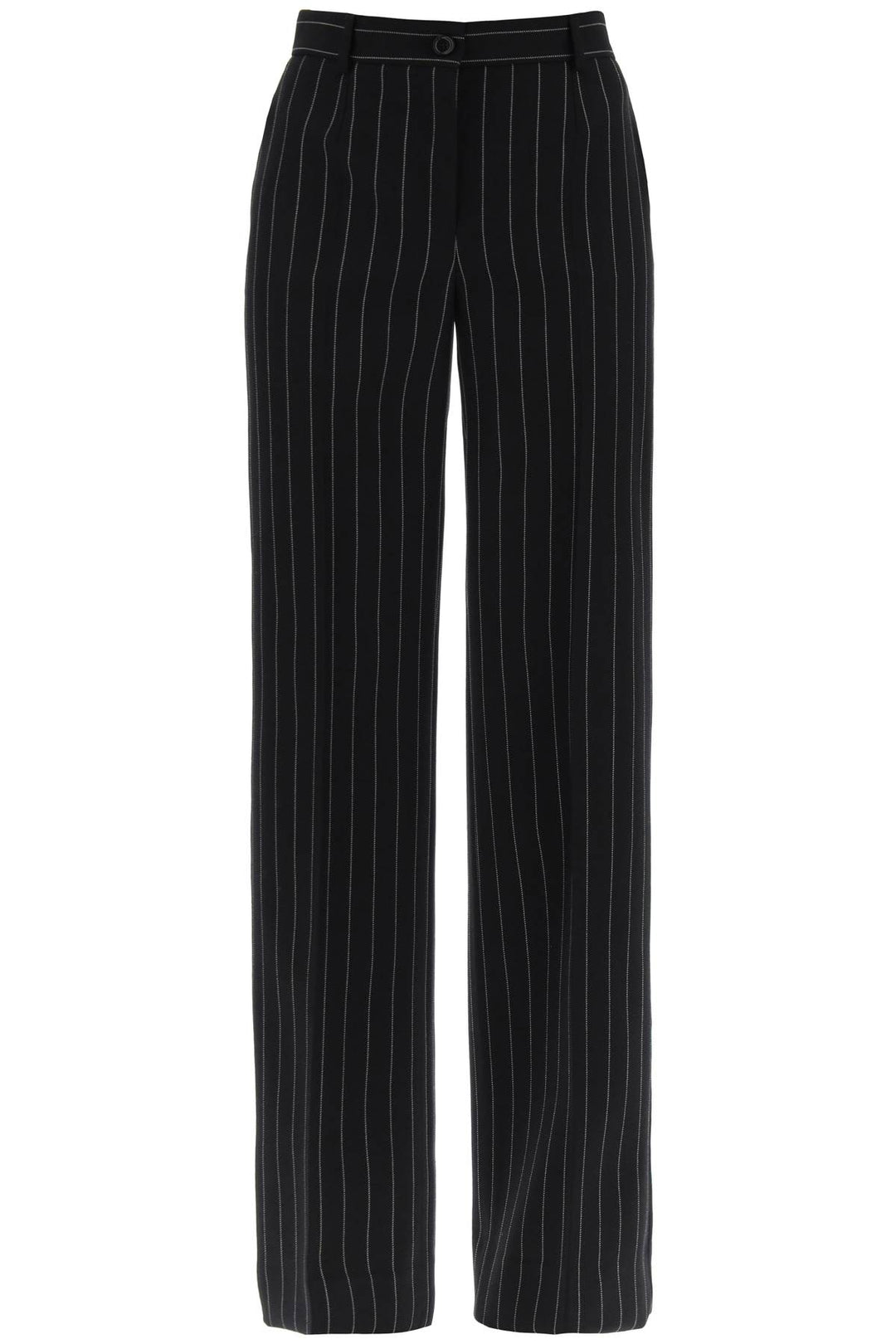 striped flare leg pants-0