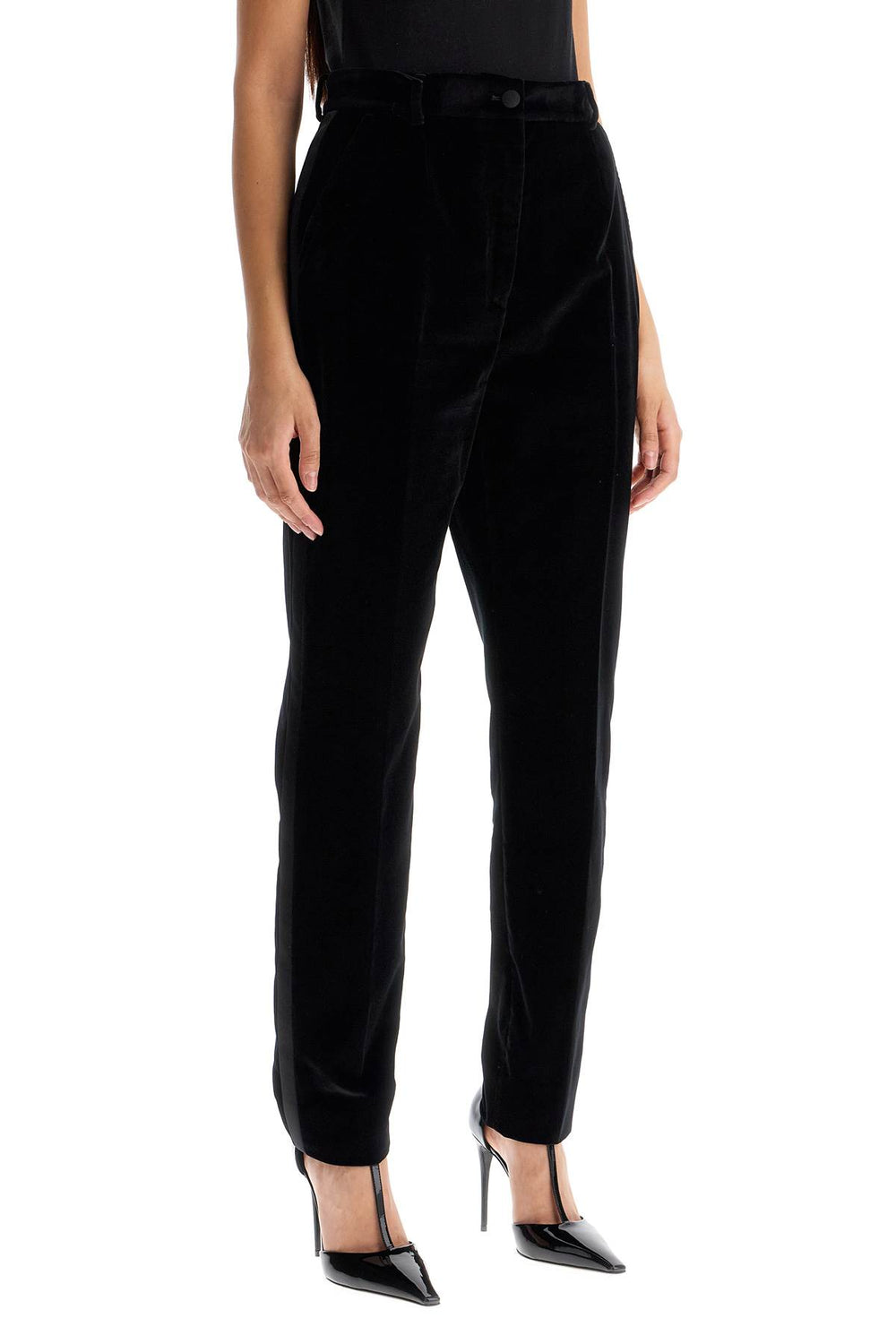 velvet tuxedo pants-1