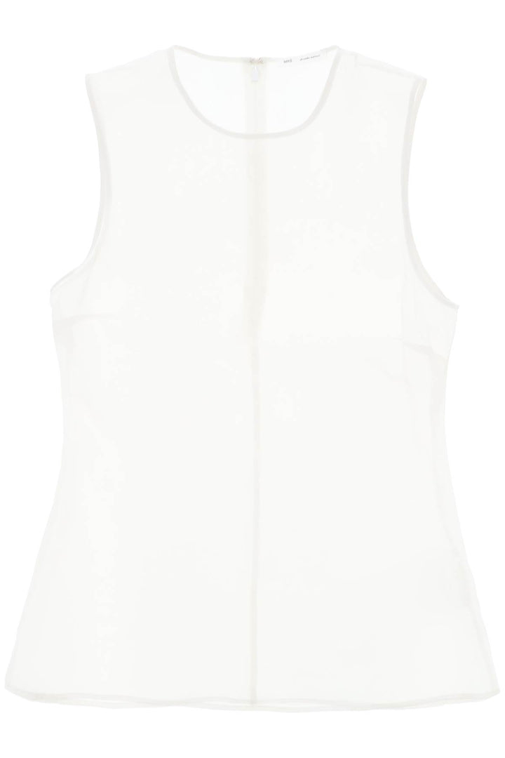 Ami paris sleeveless silk top in-0