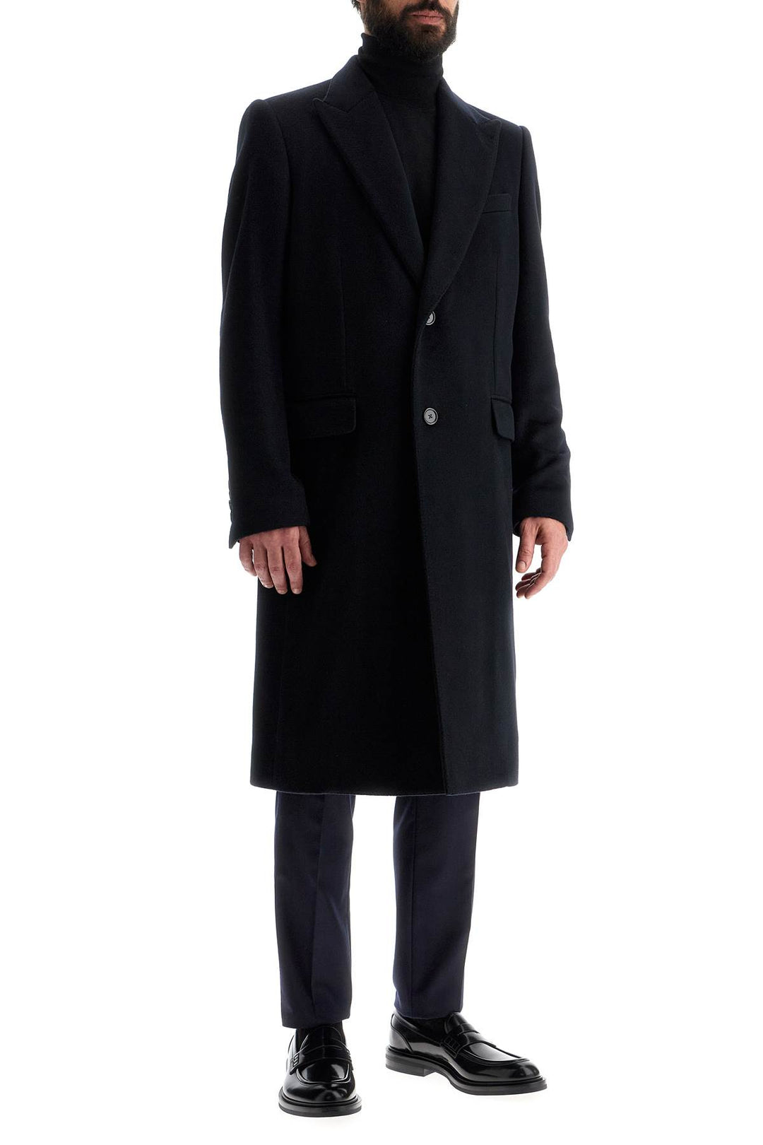 single-breasted cashmere coat-1