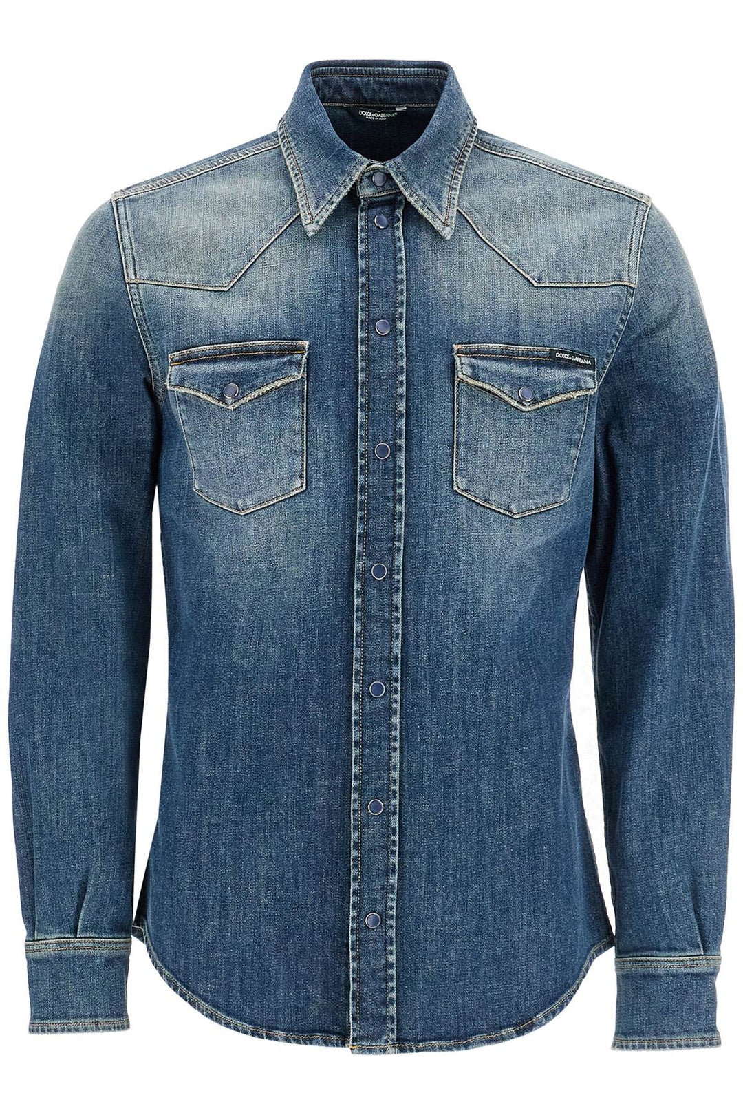 denim stretch shirt for men-0