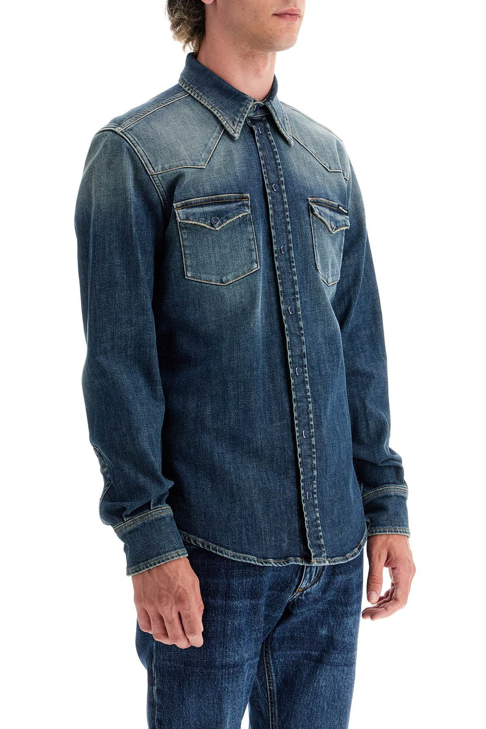 denim stretch shirt for men-1