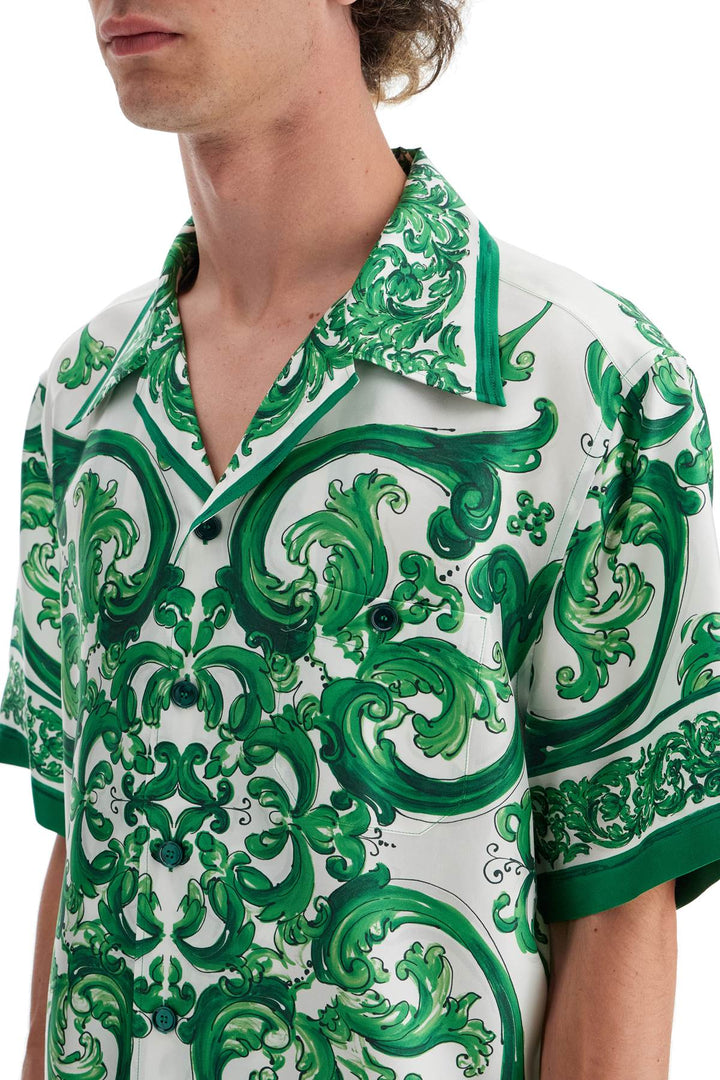 hawaii silk twill maiolica print shirt-3