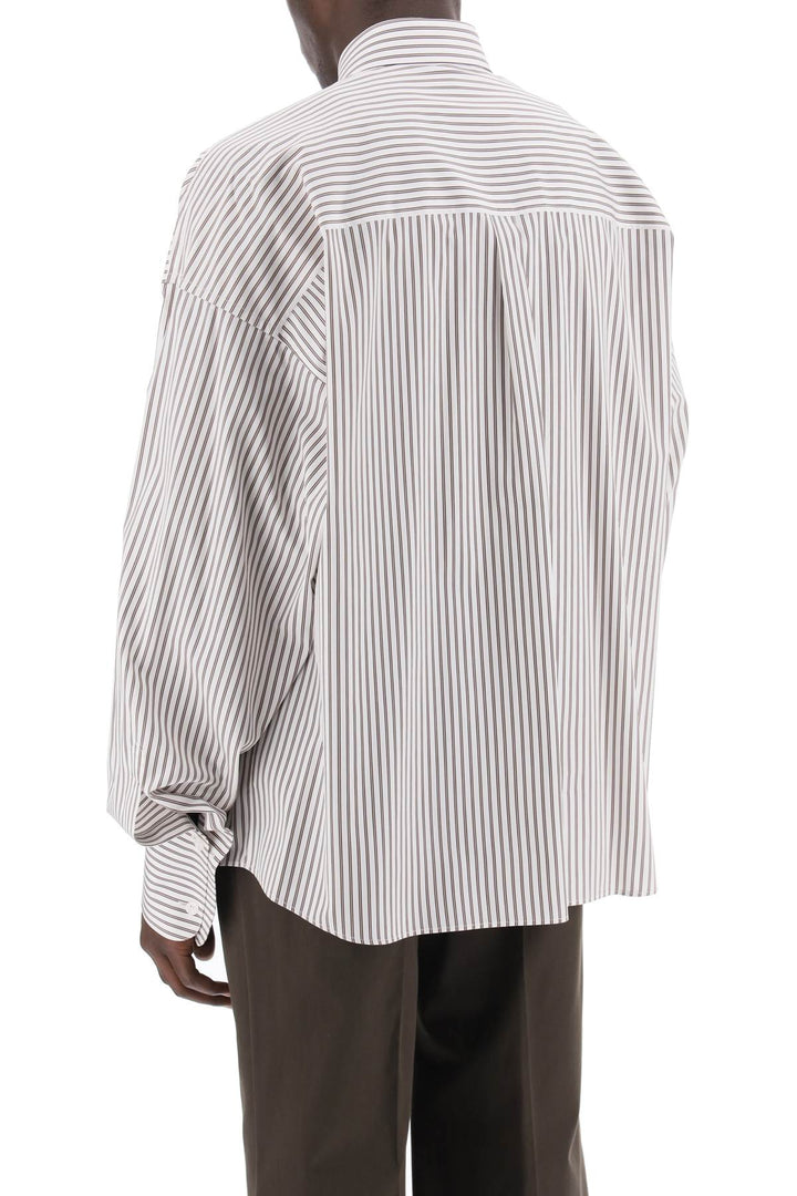 "oversized striped poplin shirt-2