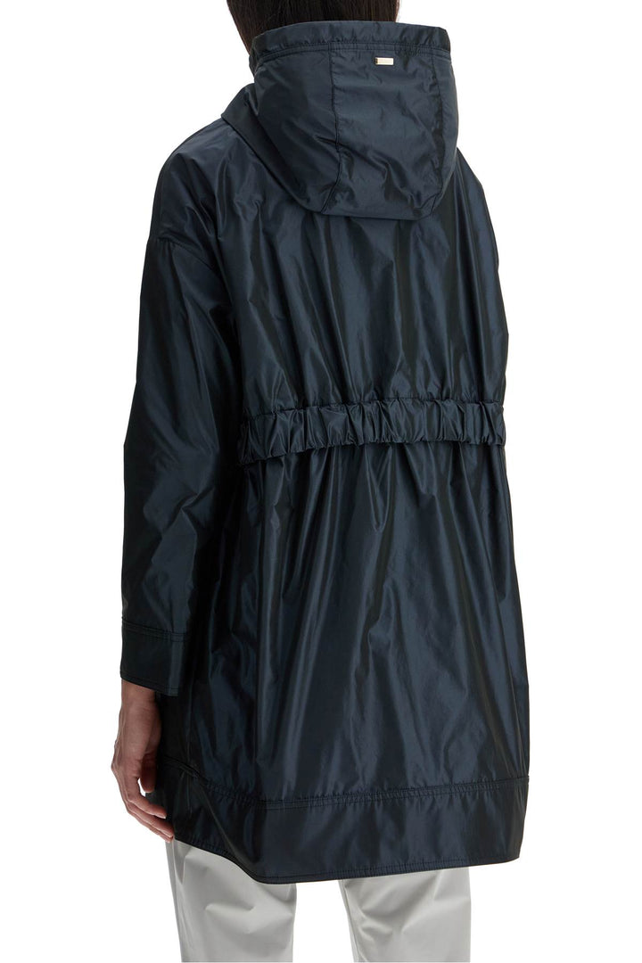 dark blue technical taffeta waterproof parka with hood-2