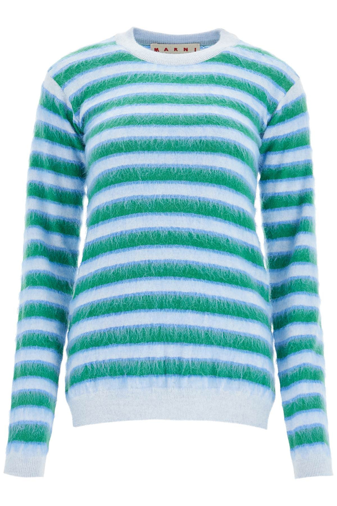 striped crewneck pullover-0