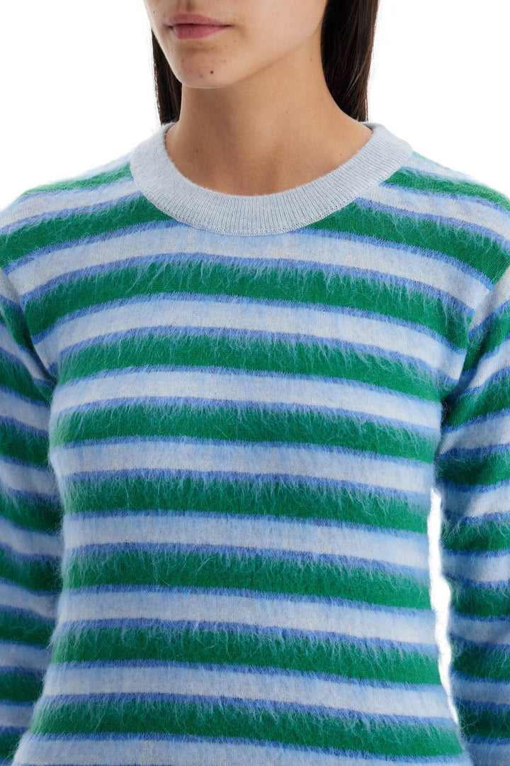 striped crewneck pullover-3