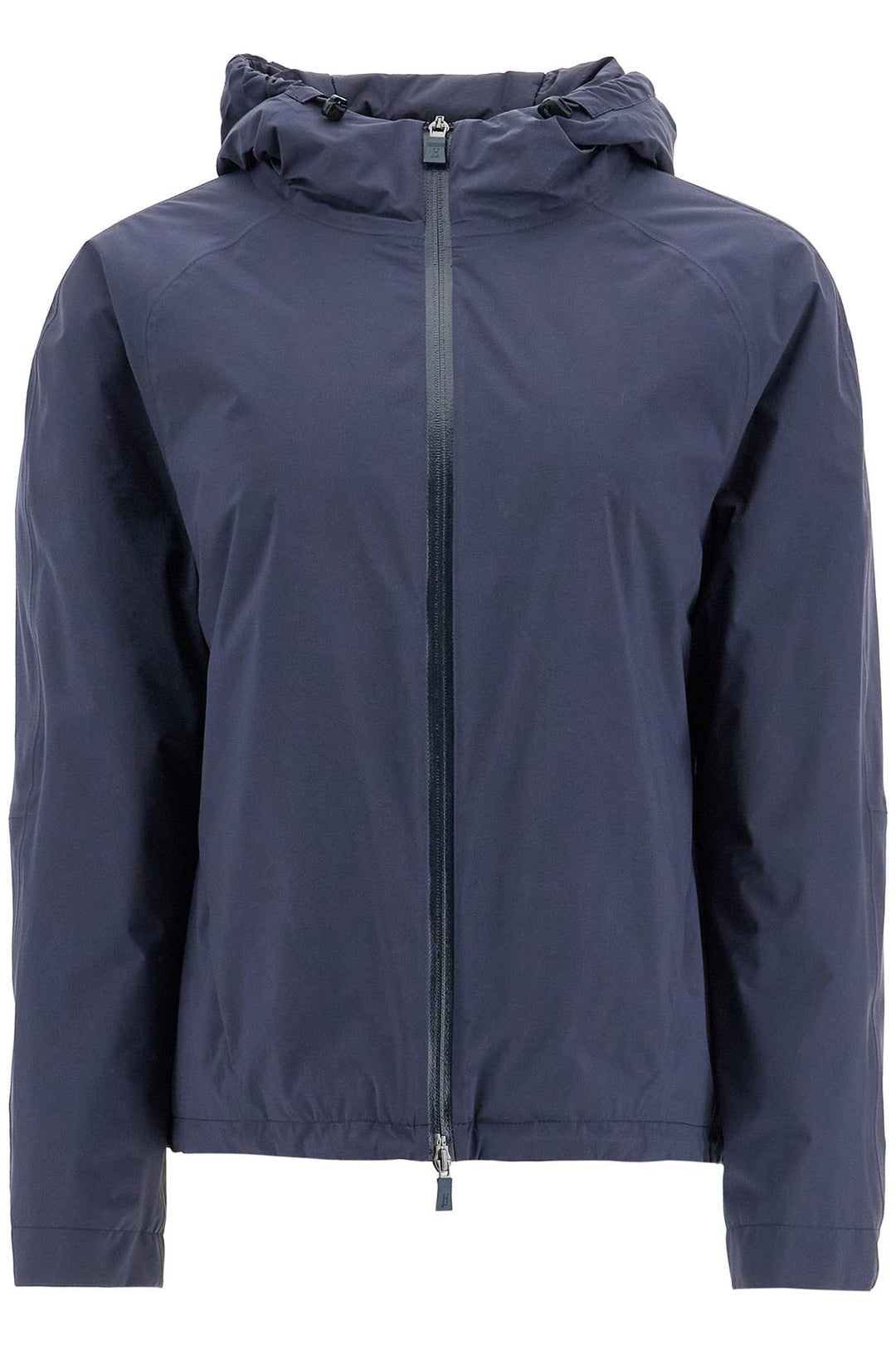 short waterproof breathable outdoor jacket dark blue-0