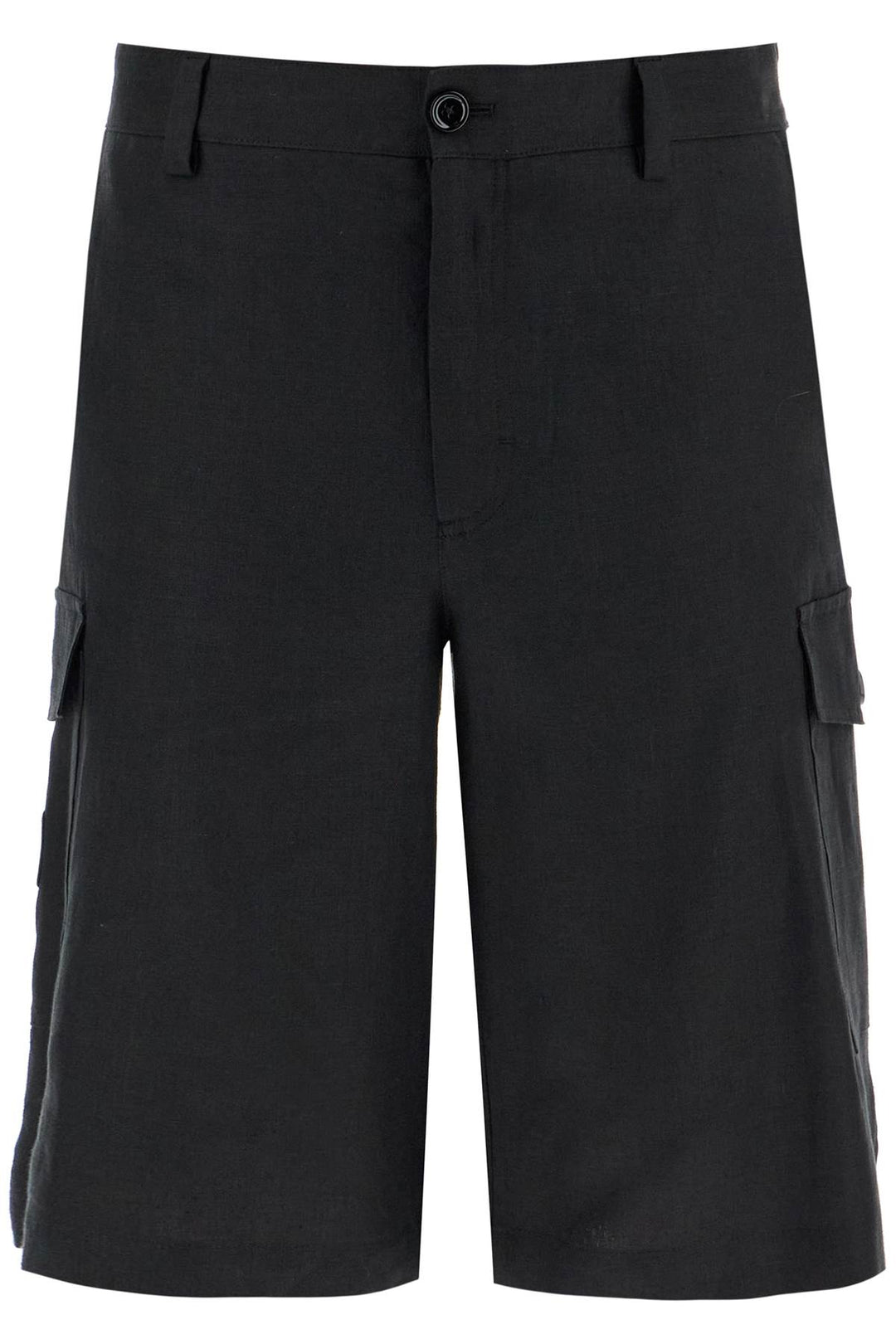 linen cargo bermuda shorts for-0